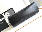 CHANEL 25S HOBO BAG 32 CM IN BLACK LAMBSKIN WITH GOLD HARDWARE