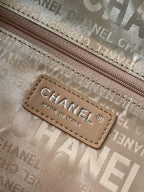 CHANEL 25S HOBO BAG 40 CM IN SILVER LAMBSKIN