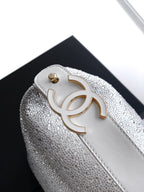 CHANEL 25S SHOPPING BAG 18 CM IN SILVER RHINESTONE-STUDDED