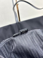 PRADA MEDIUM SHOPPING BAG 40 IN BLACK RE-NYLON FABRIC