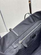 PRADA MEDIUM SHOPPING BAG 40 IN BLACK RE-NYLON FABRIC