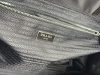 PRADA MEDIUM SHOPPING BAG 40 IN BLACK RE-NYLON FABRIC