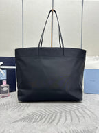 PRADA MEDIUM SHOPPING BAG 40 IN BLACK RE-NYLON FABRIC