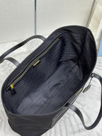 PRADA CLASSIC TOTE BAG 43 IN BLACK RE-NYLON FABRIC