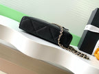 CHANEL 25S VANITY BAG 19.5 CM IN BLACK LAMBSKIN