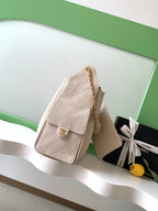 CHANEL 25S HOBO BAG 40 IN LIGHT BEIGE CAVIAR LEATHER WITH GOLD HARDWARE