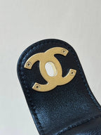 CHANEL QUILTED LARGE HOBO BAG 35 IN BLACK LAMBSKIN GOLD HARDWARE