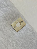 CHANEL 25S COCO CRUSH HANDLE 18 IN NUDE CALFSKIN GOLD HARDWARE